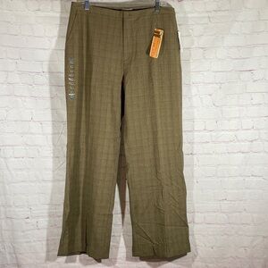 Old Navy Women's Brown Checkered Wide Leg Pants